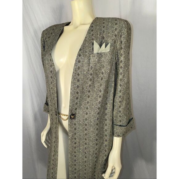 Vintage 90s Women’s Longline Blazer Jacket – Perceptions by Irene B – Size 16 – - Picture 6 of 16